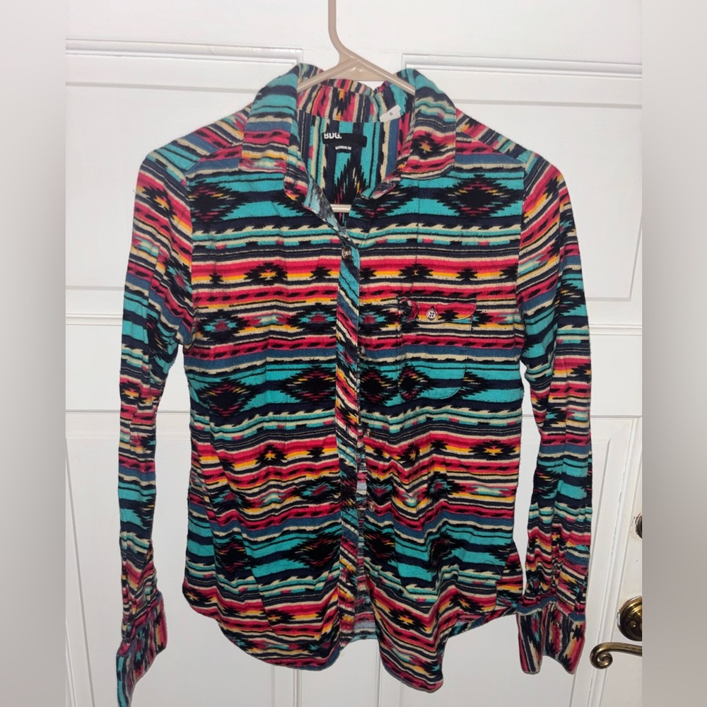 Urban Outfitters Tribal Flannel Shirt